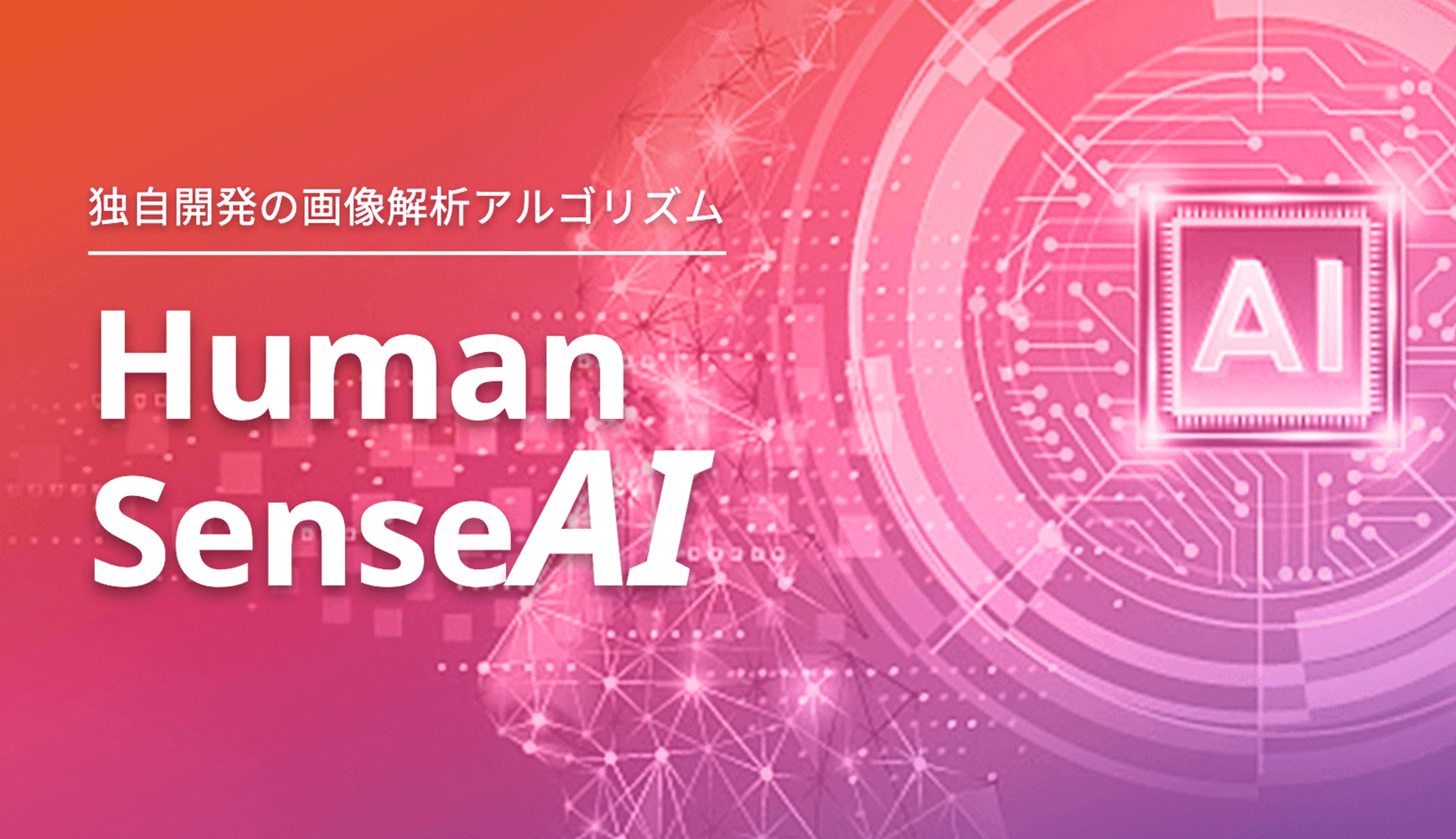 独自開発の画像解析技術「Human Sense AI」